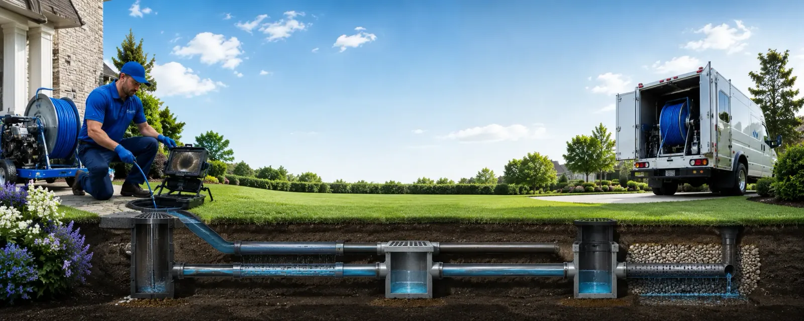 Outdoor drain cleaning information for Clarkson, KY